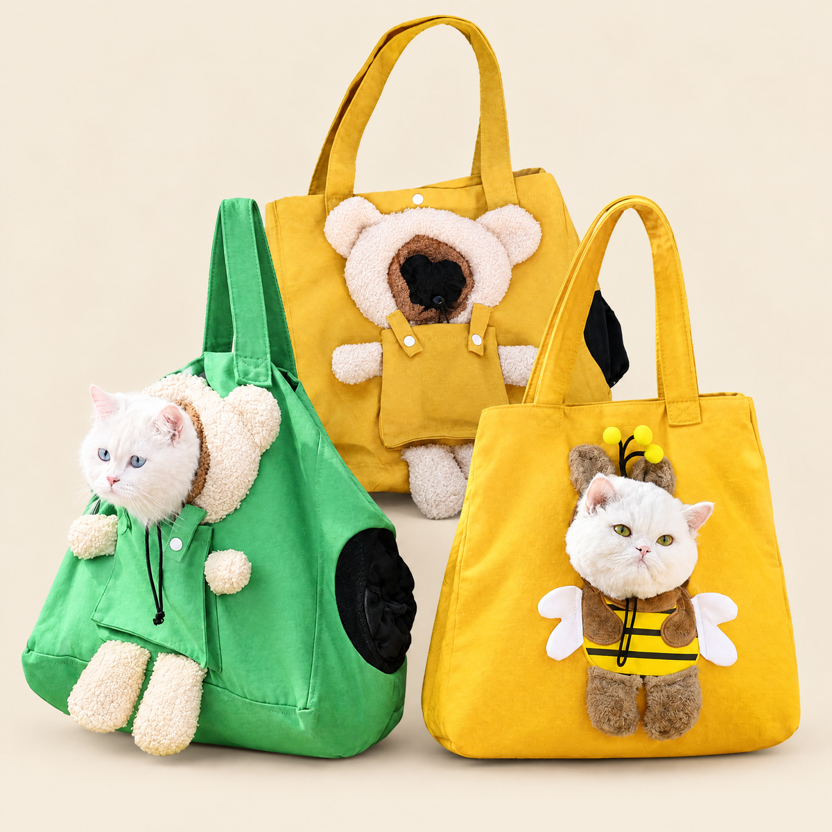 Head-out pet carrier bags