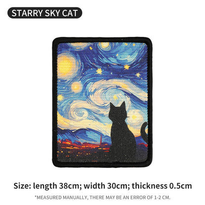 Wall-Mounted Art Print Cat Scratcher Board