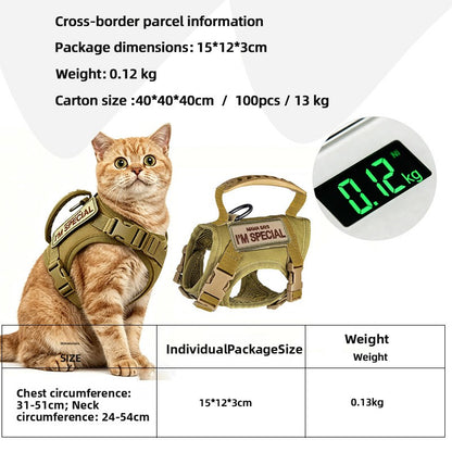 Breathable No-Choke Vest Harness for Small Dogs & Cats