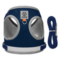 Reflective Breathable Mesh Pet Harness & Leash Set