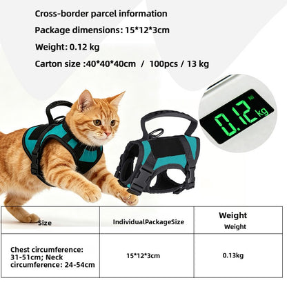 Breathable No-Choke Vest Harness for Small Dogs & Cats