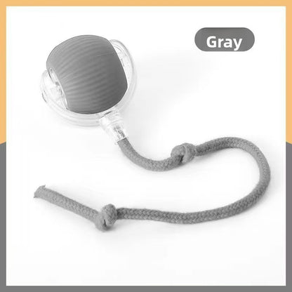 Bite-Resistant Bouncing Cat Ball with Rope