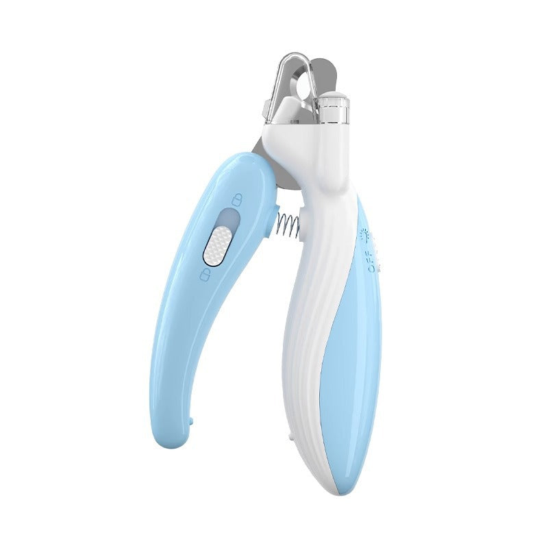 LED Pet Nail Clippers with Anti-Splash Cover