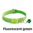 Elastic Paw Print Cat Collar with Bell