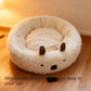 Alpaca Round Flannel Pet Nest Bed