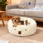 Alpaca Round Flannel Pet Nest Bed