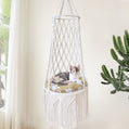 Boho Macramé Hanging Cat Hammock