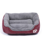 Soft Fleece Pet Bed with Waterproof Base