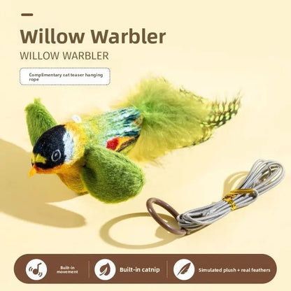 Chirping Bird Cat Toy with Realistic Sounds