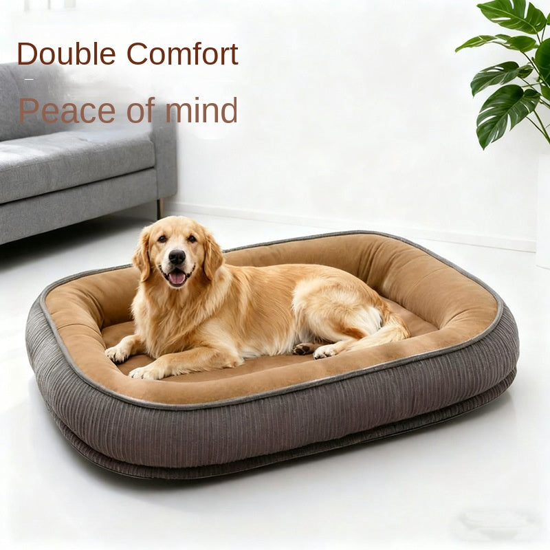 Removable & Washable Semi-Enclosed Winter Dog Bed