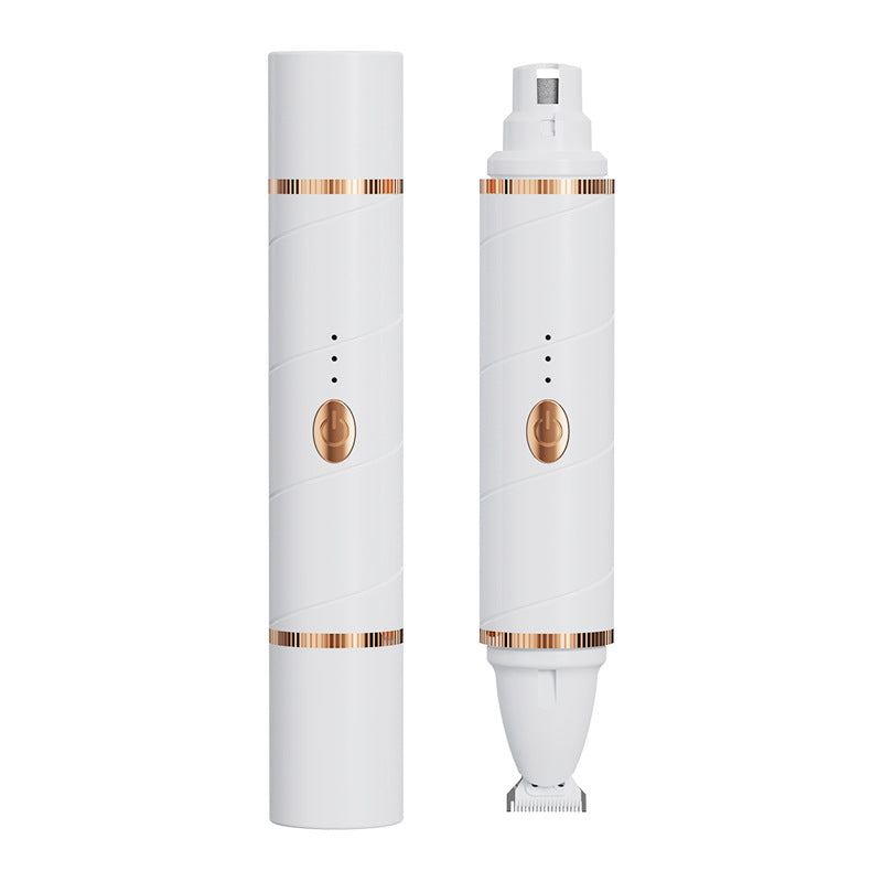 2-in-1 Electric Pet Hair Trimmer & Nail Grinder