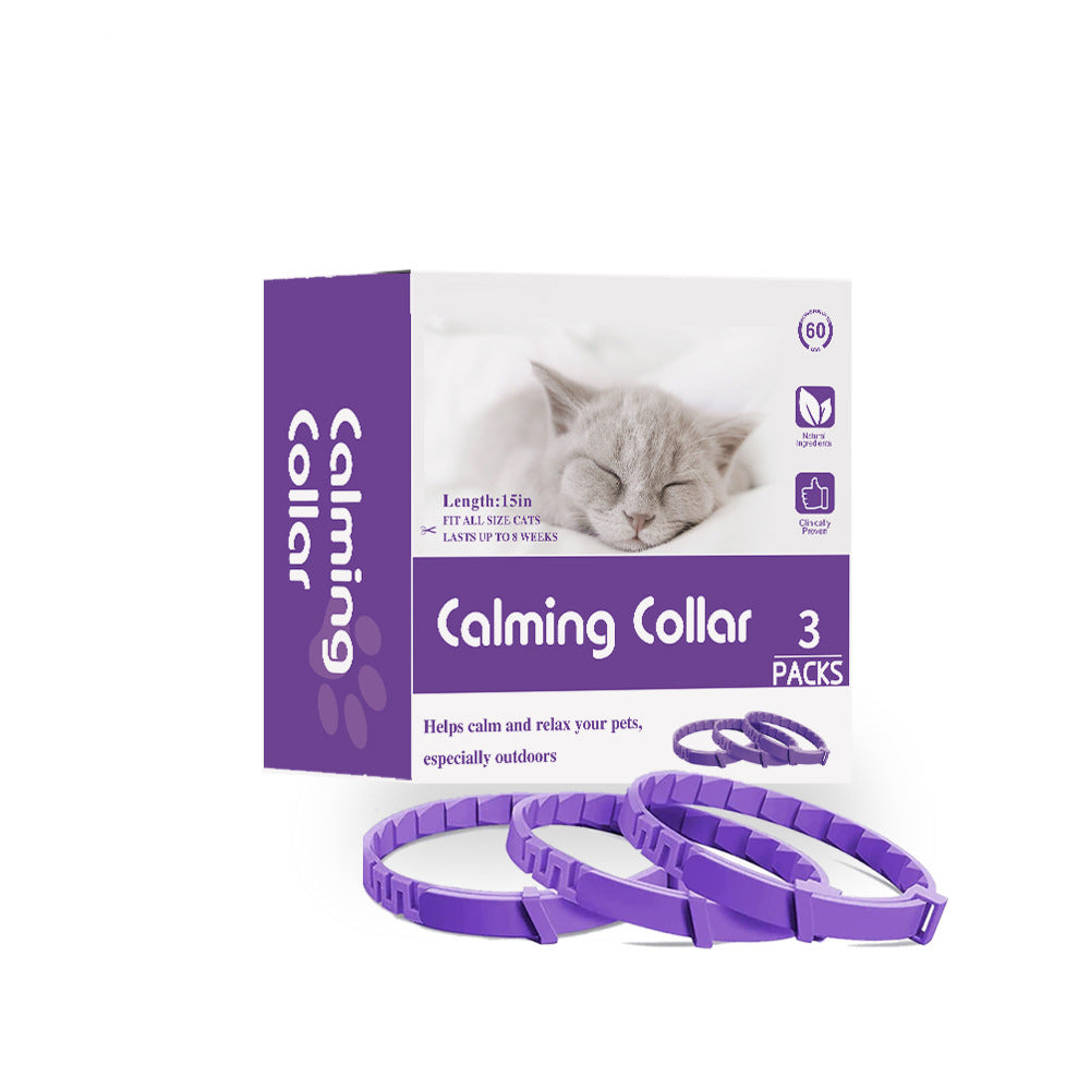 Pheromone Calming Collar for Cats & Dogs (3-Pack)
