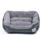 Soft Fleece Pet Bed with Waterproof Base