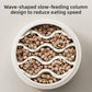 Wave Slow Feeder Bowl for Dogs & Cats