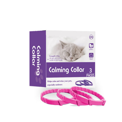 Pheromone Calming Collar for Cats & Dogs (3-Pack)