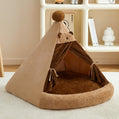 Enclosed Teddy Bear Winter Pet Tent for Small & Medium Dogs