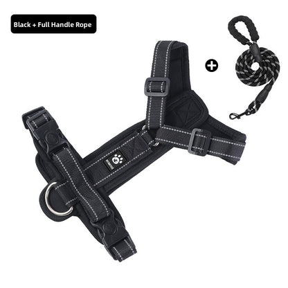 Escape-Proof Dog Harness with Optional Reflective Leash