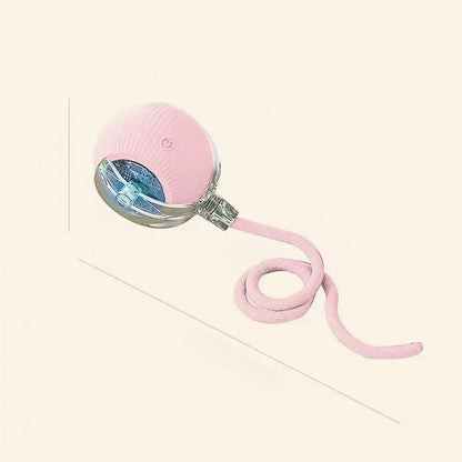 Smart Motion-Sensor Cat Toy Ball with Teaser Cord