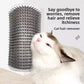 Corner Cat Self-Groomer & Scratcher Brush with Catnip