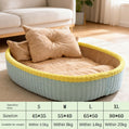 Half-Enclosed Warm Fleece Pet House Bed