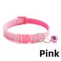 Elastic Paw Print Cat Collar with Bell