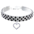 Sparkle Stretch Pet Necklace Collar with Charm