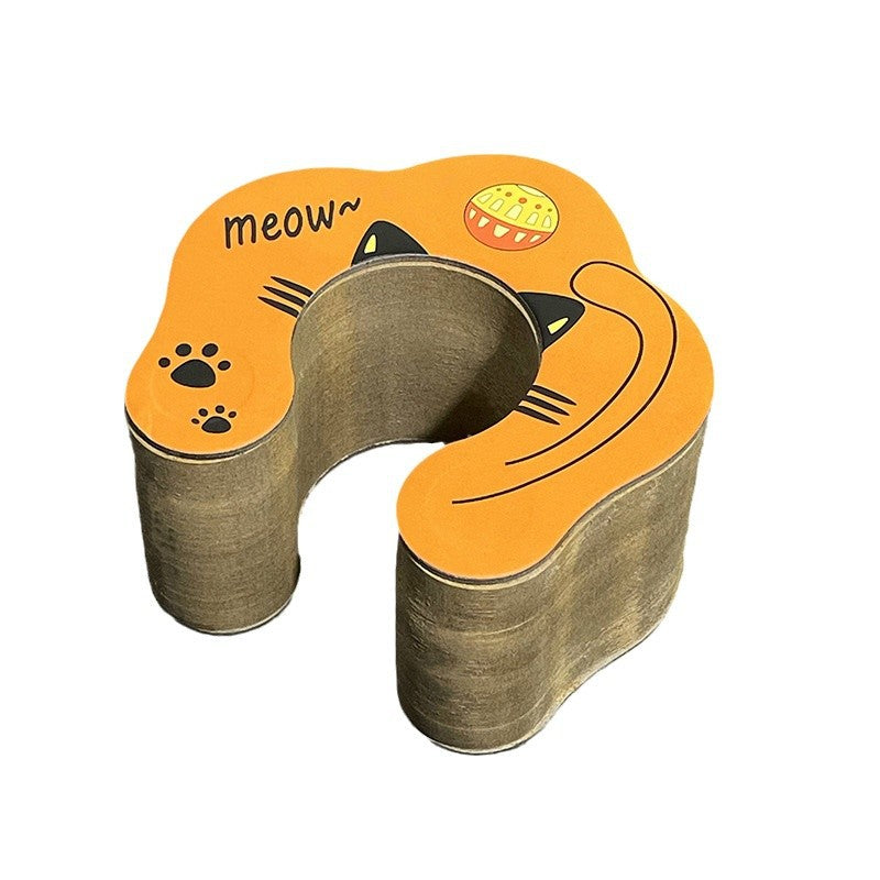 Transformable Accordion Cat Scratcher with Magnetic Ball