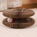 Foldable Accordion Cat Scratcher with Bell