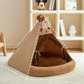 Enclosed Teddy Bear Winter Pet Tent for Small & Medium Dogs