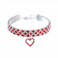 Sparkle Stretch Pet Necklace Collar with Charm