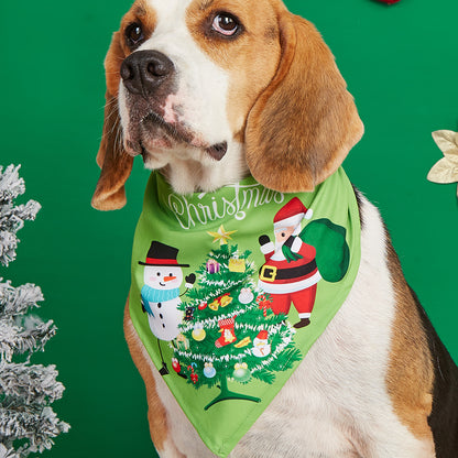 Cartoon Print Pet Bandana Scarf