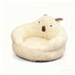 Alpaca Plush Semi-Enclosed Cat Bed
