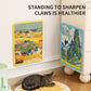 Wall-Mounted Art Print Cat Scratcher Board