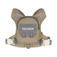 Khaki plaid dog backpack harness