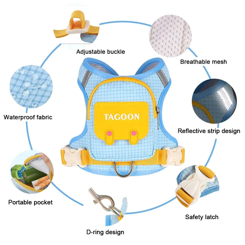 Dog backpack harness detail