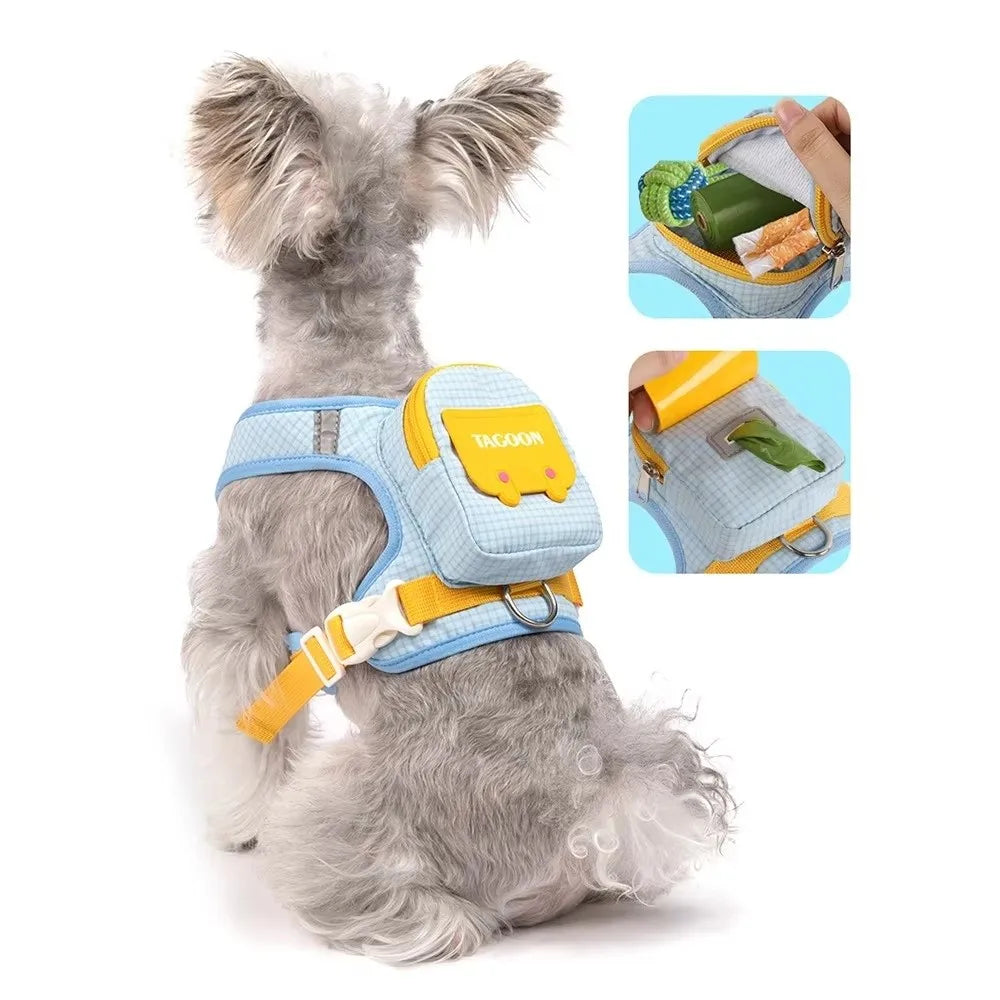 Dog backpack harness detail