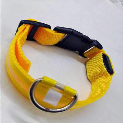 LED Light-Up Dog & Cat Collar (USB Rechargeable or Battery)