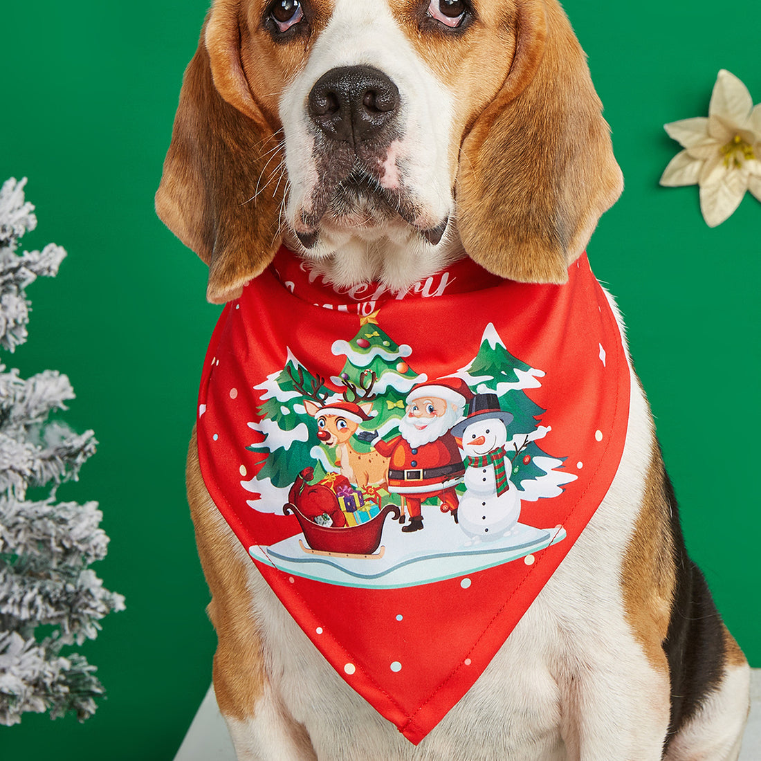 Cartoon Print Pet Bandana Scarf