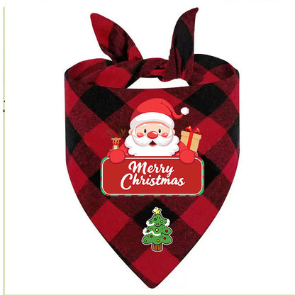 Christmas Plaid Pet Bandana