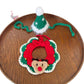 Hand-Crocheted Christmas Pet Collar & Hat Set