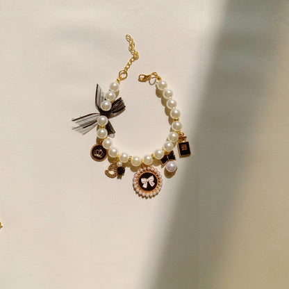 Pearl Necklace Pet Collar with Bell