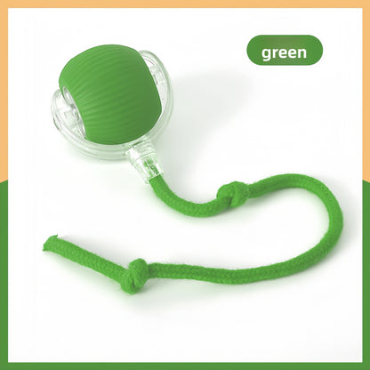 Smart Motion-Sensor Cat Toy Ball with Teaser Cord