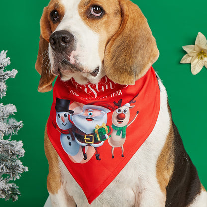 Cartoon Print Pet Bandana Scarf