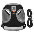 Reflective Breathable Mesh Pet Harness & Leash Set