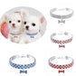 Rhinestone Pet Necklace Collar with Bone Charm