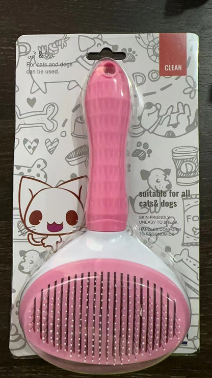 Self-Cleaning Slicker Brush for Cats & Dogs