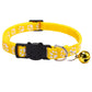 Colorful Paw Print Cat Collar with Bell