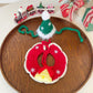 Hand-Crocheted Christmas Pet Collar & Hat Set