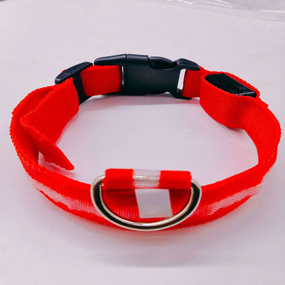 LED Light-Up Dog & Cat Collar (USB Rechargeable or Battery)