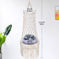Boho Macramé Hanging Cat Hammock